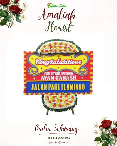 Sewa Papan Bunga Deras